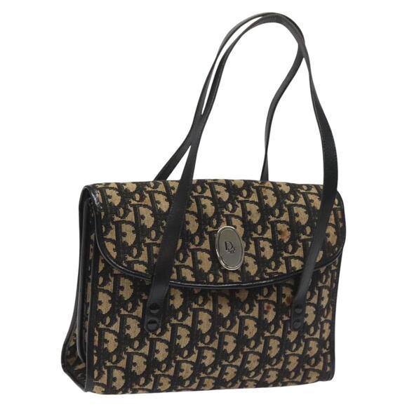 DIOR Trotter Canvas Hand Bag Navy - Picture 1 of 13